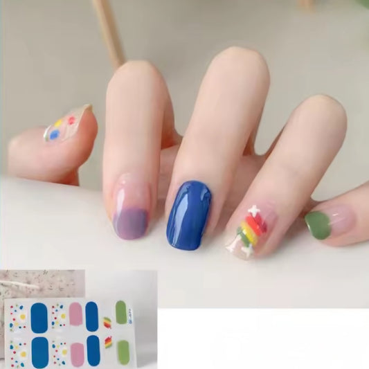 Crayons coloring | Nail Wraps | Nail Stickers | Nail Strips | Gel Nails | Nail Polish Wraps - Nailfordable