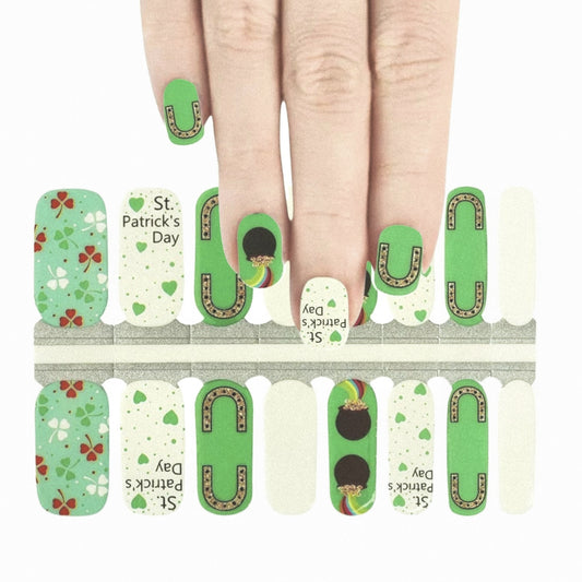 St. Patrick’s day | Nail Wraps | Nail Stickers | Nail Strips | Gel Nails | Nail Polish Wraps - Nailfordable