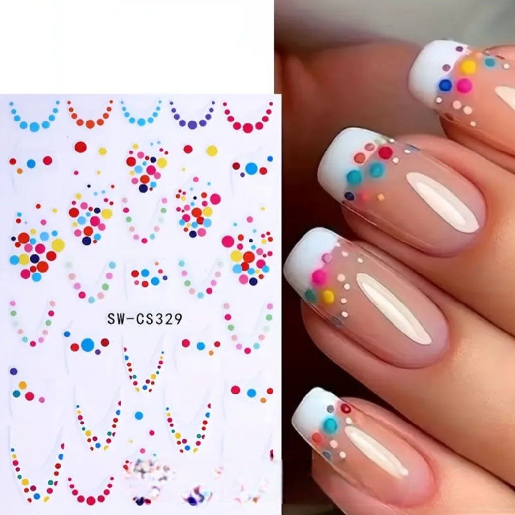 Celebration stickers | Nail Wraps | Nail Stickers | Nail Strips | Gel Nails | Nail Polish Wraps - Nailfordable