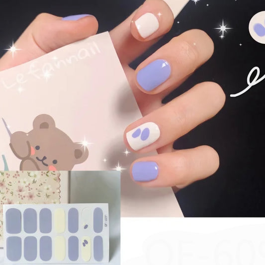 Baby Blue | Nail Wraps | Nail Stickers | Nail Strips | Gel Nails | Nail Polish Wraps - Nailfordable