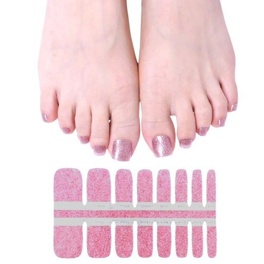Pink glitter | Nail Wraps | Nail Stickers | Nail Strips | Gel Nails | Nail Polish Wraps - Nailfordable