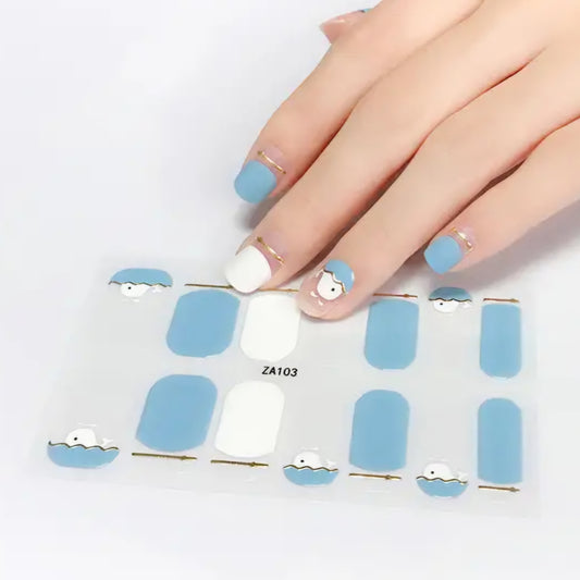 White whale | Nail Wraps | Nail Stickers | Nail Strips | Gel Nails | Nail Polish Wraps - Nailfordable