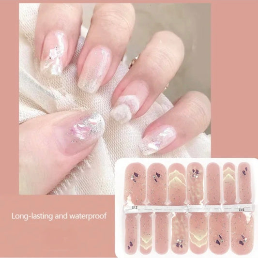 Sand Waves Crystal Wraps | Nail Wraps | Nail Stickers | Nail Strips | Gel Nails | Nail Polish Wraps - Nailfordable