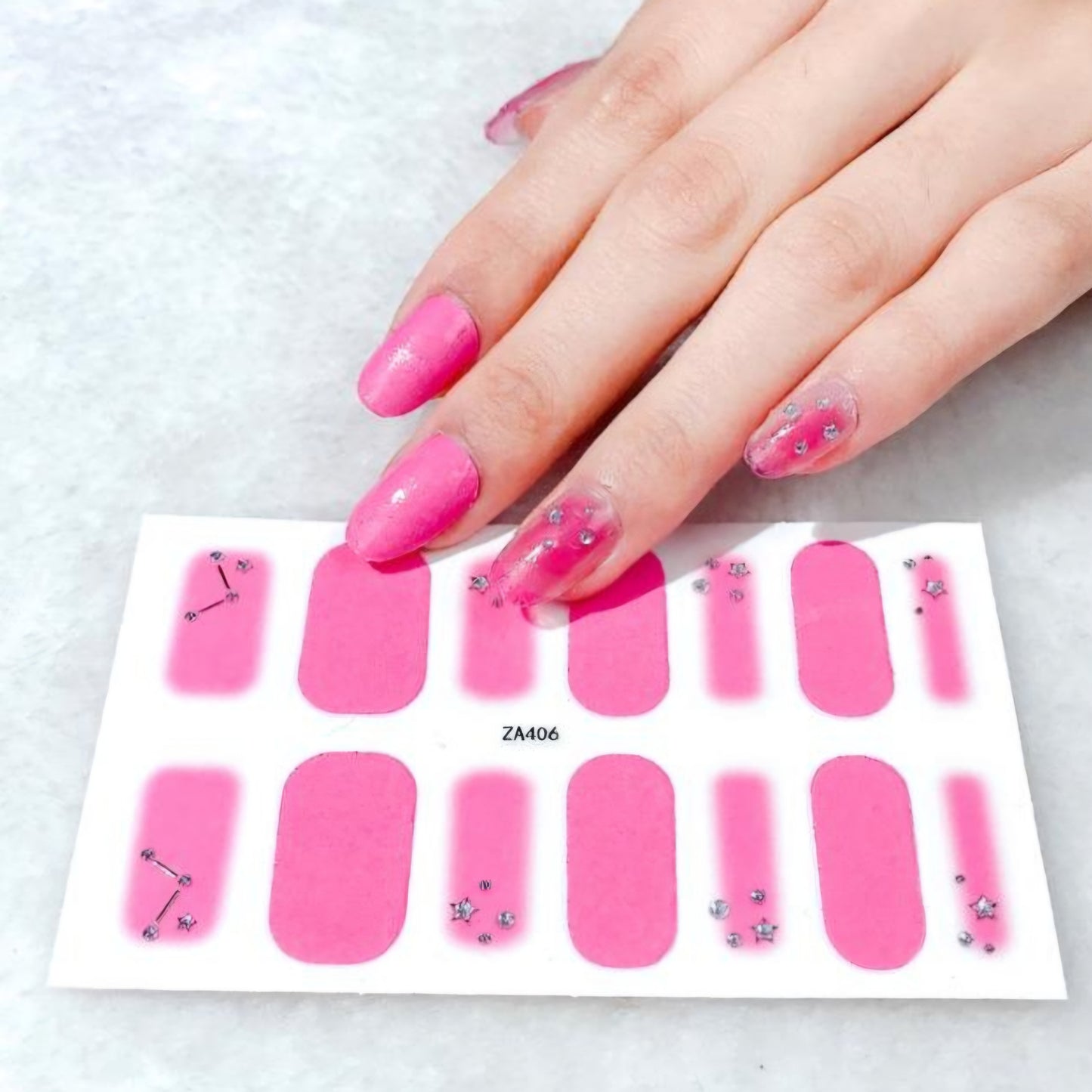 Astral Pink | Nail Wraps | Nail Stickers | Nail Strips | Gel Nails | Nail Polish Wraps - Nailfordable