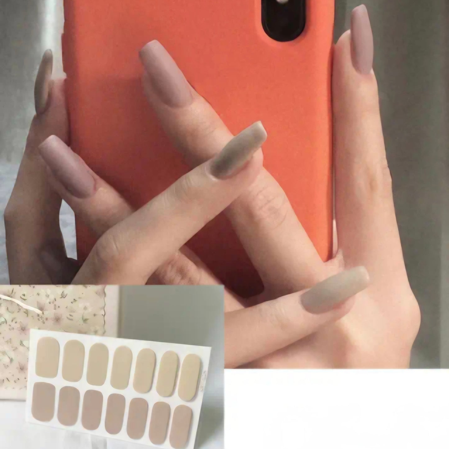Nude Terracota | Nail Wraps | Nail Stickers | Nail Strips | Gel Nails | Nail Polish Wraps - Nailfordable