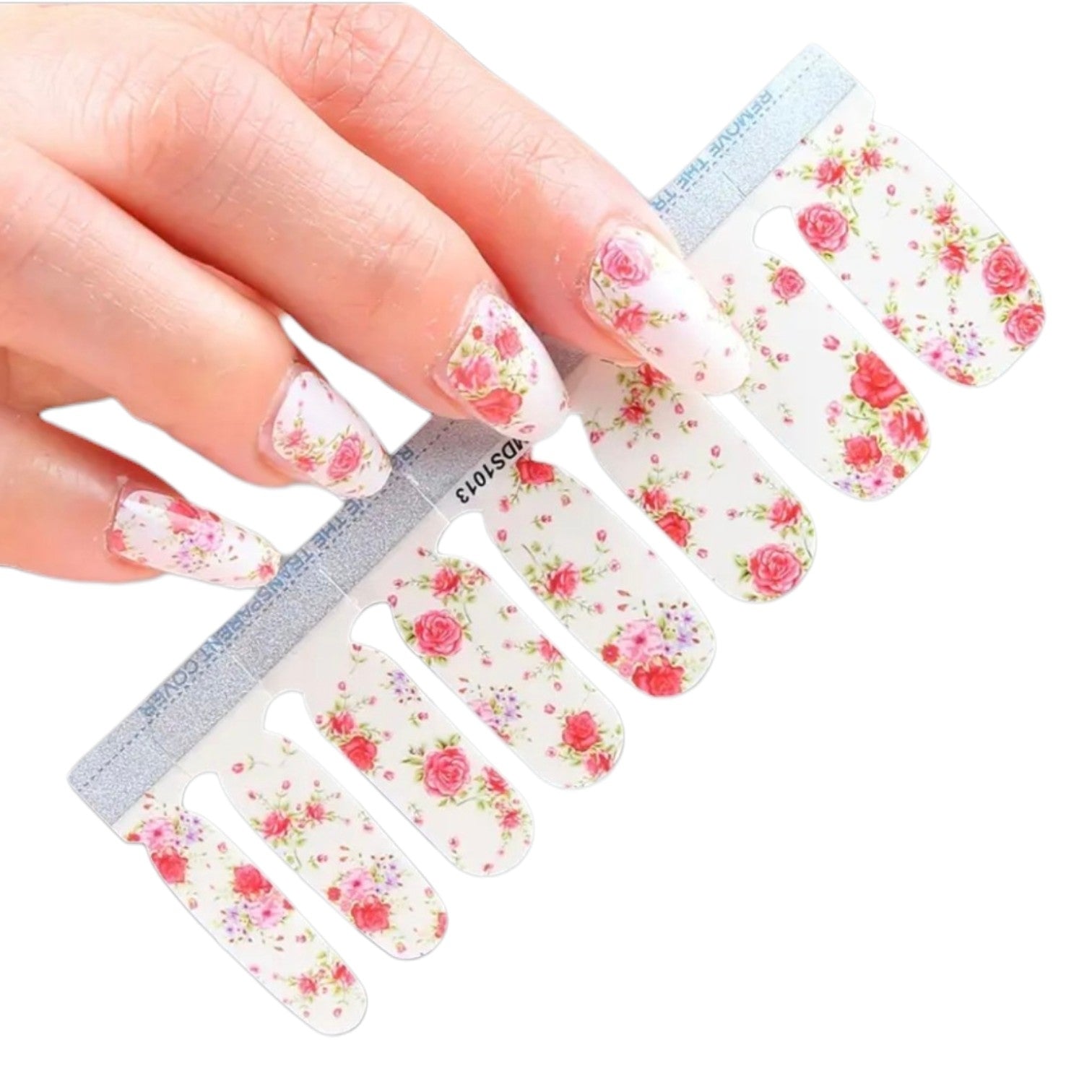 Red roses | Nail Wraps | Nail Stickers | Nail Strips | Gel Nails | Nail Polish Wraps - Nailfordable