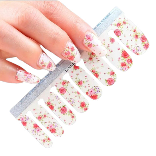 Red roses | Nail Wraps | Nail Stickers | Nail Strips | Gel Nails | Nail Polish Wraps - Nailfordable