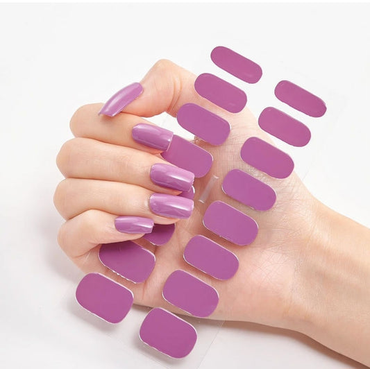 Magenta | Nail Wraps | Nail Stickers | Nail Strips | Gel Nails | Nail Polish Wraps - Nailfordable