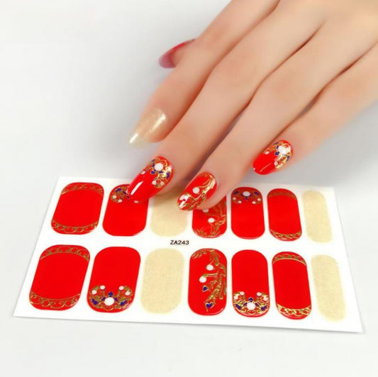 Gold Crown | Nail Wraps | Nail Stickers | Nail Strips | Gel Nails | Nail Polish Wraps - Nailfordable