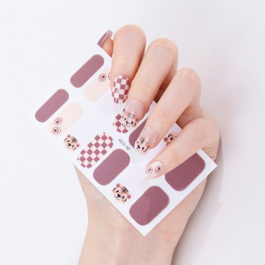 Baby tiger | Nail Wraps | Nail Stickers | Nail Strips | Gel Nails | Nail Polish Wraps - Nailfordable