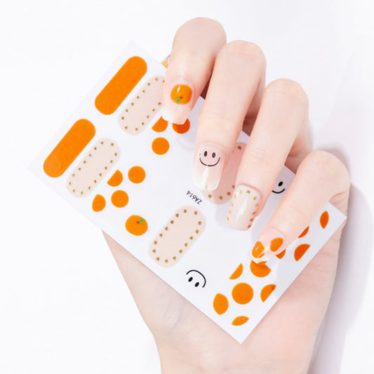 Oranges | Nail Wraps | Nail Stickers | Nail Strips | Gel Nails | Nail Polish Wraps - Nailfordable