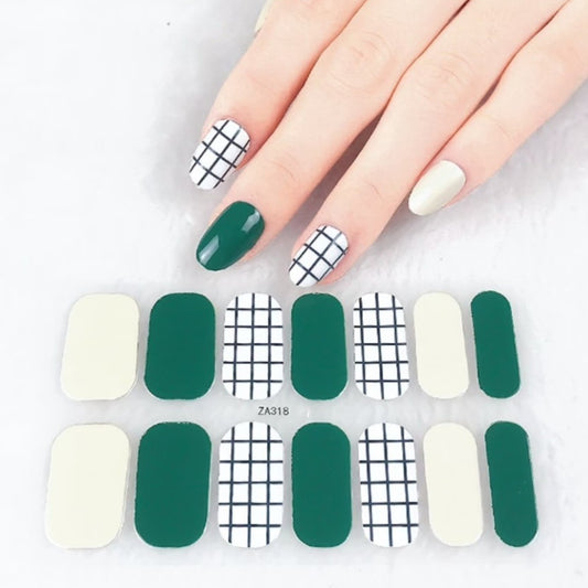 Black net | Nail Wraps | Nail Stickers | Nail Strips | Gel Nails | Nail Polish Wraps - Nailfordable