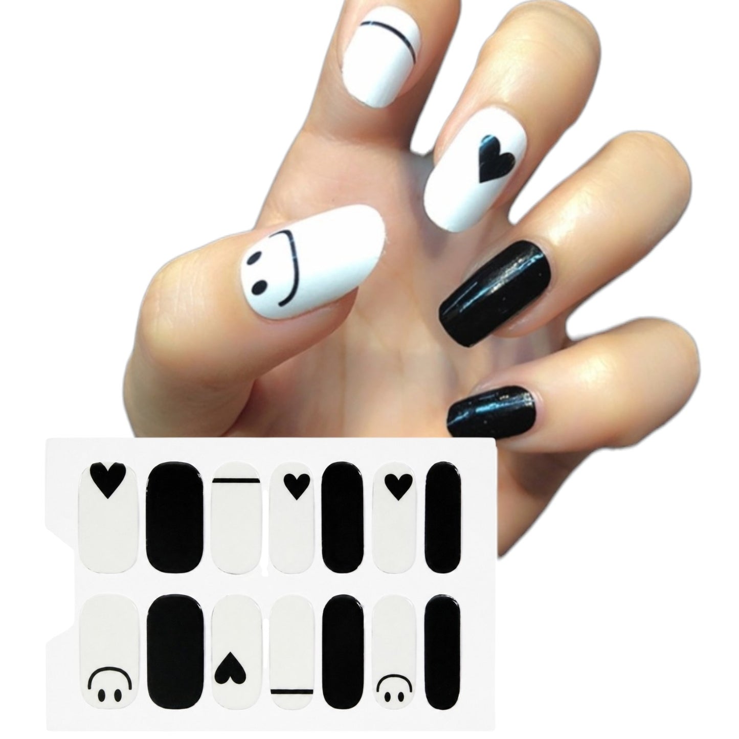 Be Happy | Nail Wraps | Nail Stickers | Nail Strips | Gel Nails | Nail Polish Wraps - Nailfordable