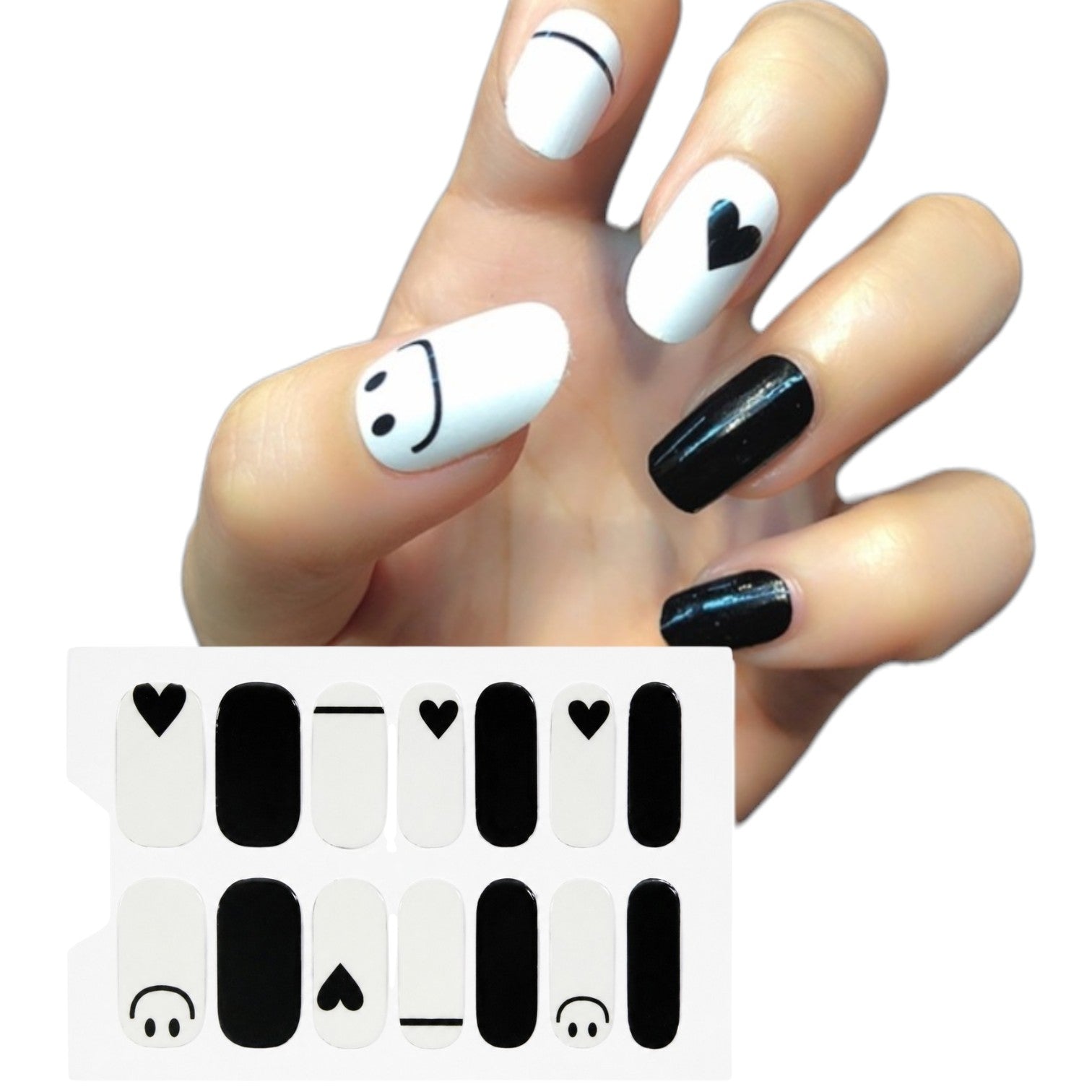 Be Happy | Nail Wraps | Nail Stickers | Nail Strips | Gel Nails | Nail Polish Wraps - Nailfordable