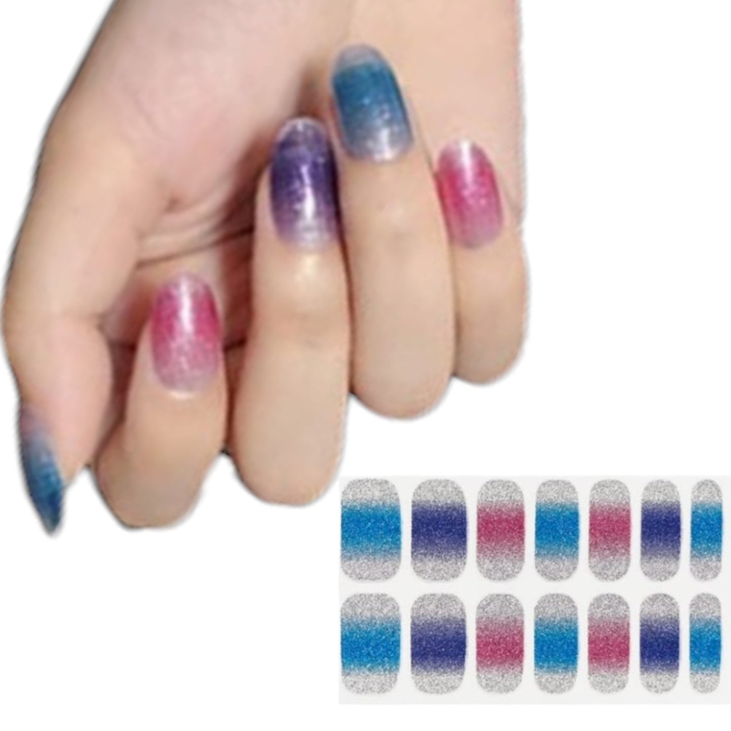 Blues and pink (gradient)