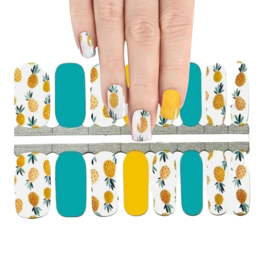 Pinneaples | Nail Wraps | Nail Stickers | Nail Strips | Gel Nails | Nail Polish Wraps - Nailfordable