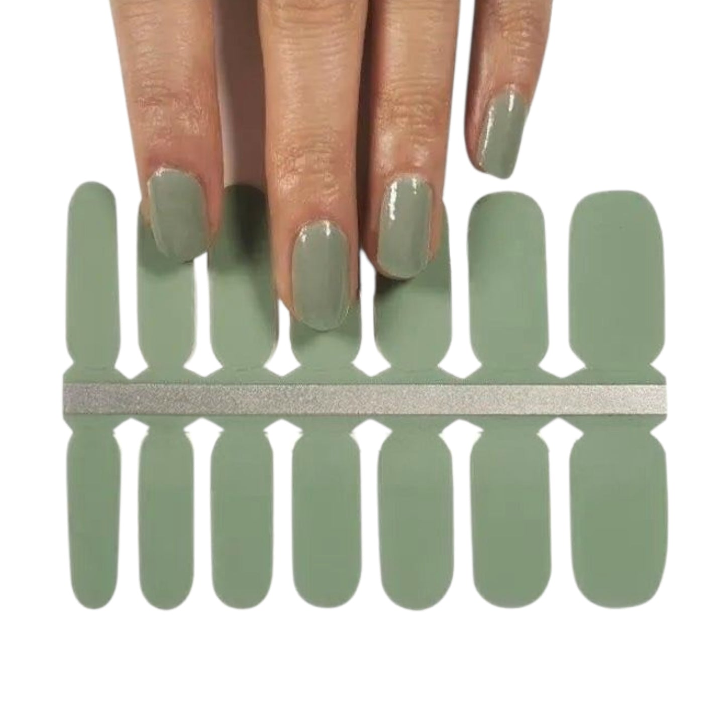 Dry green | Nail Wraps | Nail Stickers | Nail Strips | Gel Nails | Nail Polish Wraps - Nailfordable