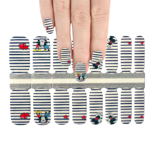 Disney - Vintage Mickey | Nail Wraps | Nail Stickers | Nail Strips | Gel Nails | Nail Polish Wraps - Nailfordable