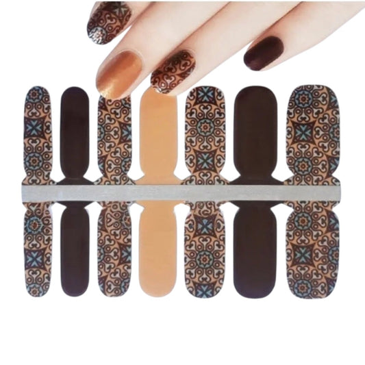 Vitral design | Nail Wraps | Nail Stickers | Nail Strips | Gel Nails | Nail Polish Wraps - Nailfordable