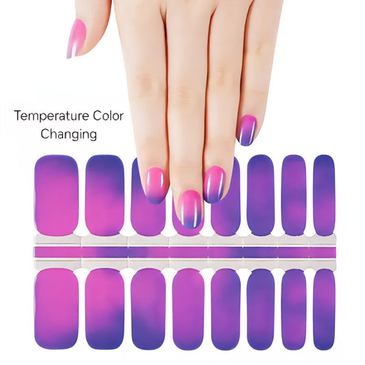 Purple to Pink | Nail Wraps | Nail Stickers | Nail Strips | Gel Nails | Nail Polish Wraps - Nailfordable