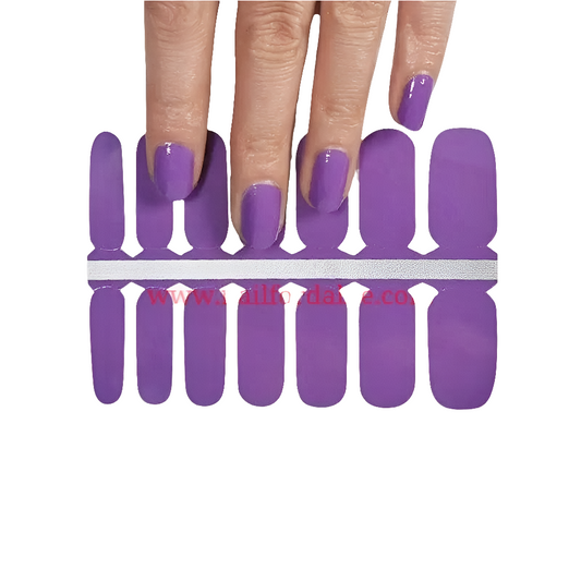 Purple | Nail Wraps | Nail Stickers | Nail Strips | Gel Nails | Nail Polish Wraps - Nailfordable