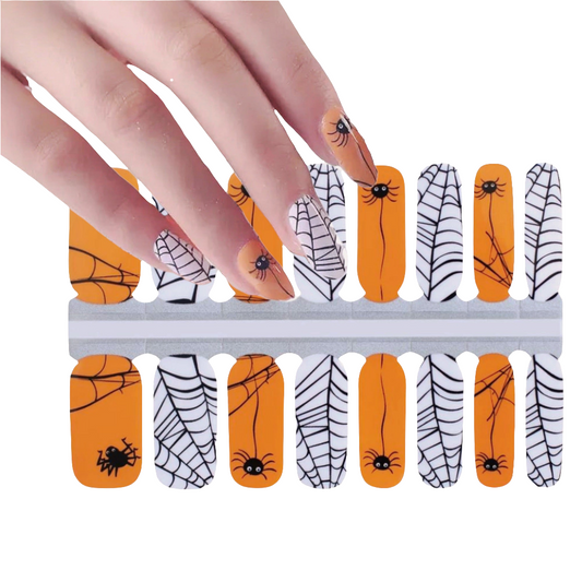 Halloween Spiders | Nail Wraps | Nail Stickers | Nail Strips | Gel Nails | Nail Polish Wraps - Nailfordable