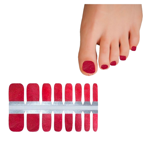 Magenta glitter | Nail Wraps | Nail Stickers | Nail Strips | Gel Nails | Nail Polish Wraps - Nailfordable