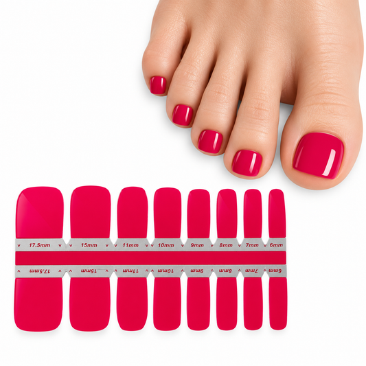 Red Ruby | Nail Wraps | Nail Stickers | Nail Strips | Gel Nails | Nail Polish Wraps - Nailfordable