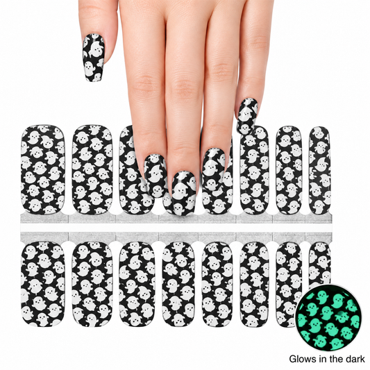 Baby ghosts glow in the dark | Nail Wraps | Nail Stickers | Nail Strips | Gel Nails | Nail Polish Wraps - Nailfordable