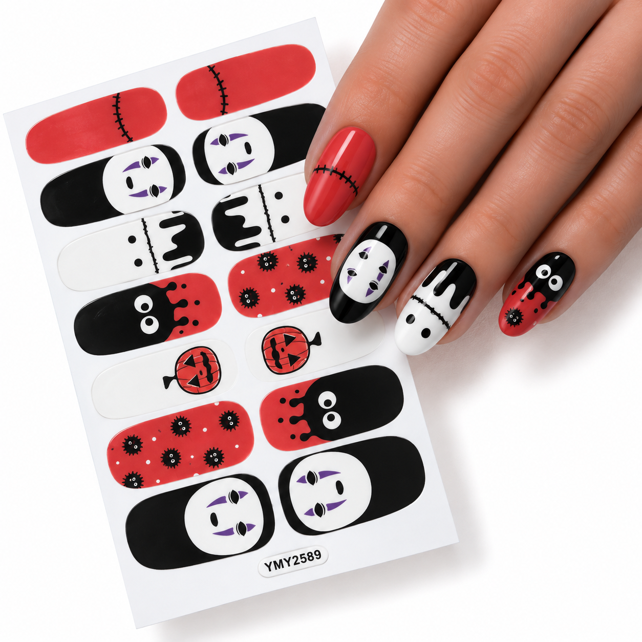 Monsters ans ghosts | Nail Wraps | Nail Stickers | Nail Strips | Gel Nails | Nail Polish Wraps - Nailfordable