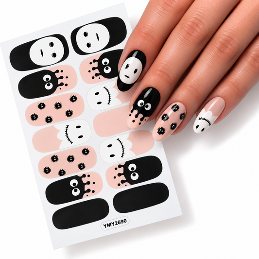 Hidden ghosts | Nail Wraps | Nail Stickers | Nail Strips | Gel Nails | Nail Polish Wraps - Nailfordable