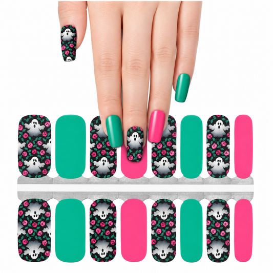 Boo! | Nail Wraps | Nail Stickers | Nail Strips | Gel Nails | Nail Polish Wraps - Nailfordable