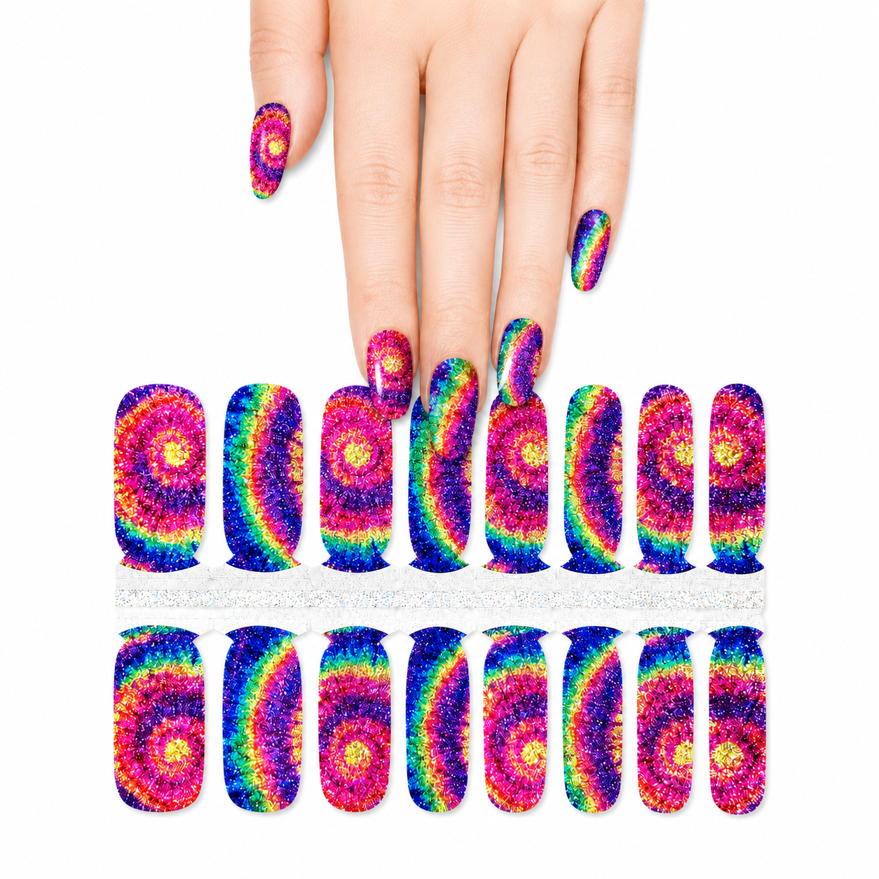 Tie dye (glitter)