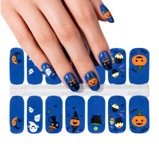 Halloween treats | Nail Wraps | Nail Stickers | Nail Strips | Gel Nails | Nail Polish Wraps - Nailfordable