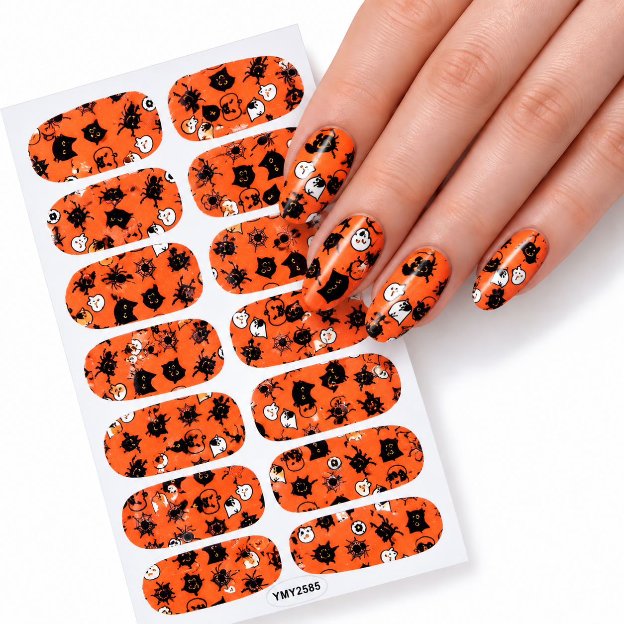 Halloween kitties | Nail Wraps | Nail Stickers | Nail Strips | Gel Nails | Nail Polish Wraps - Nailfordable