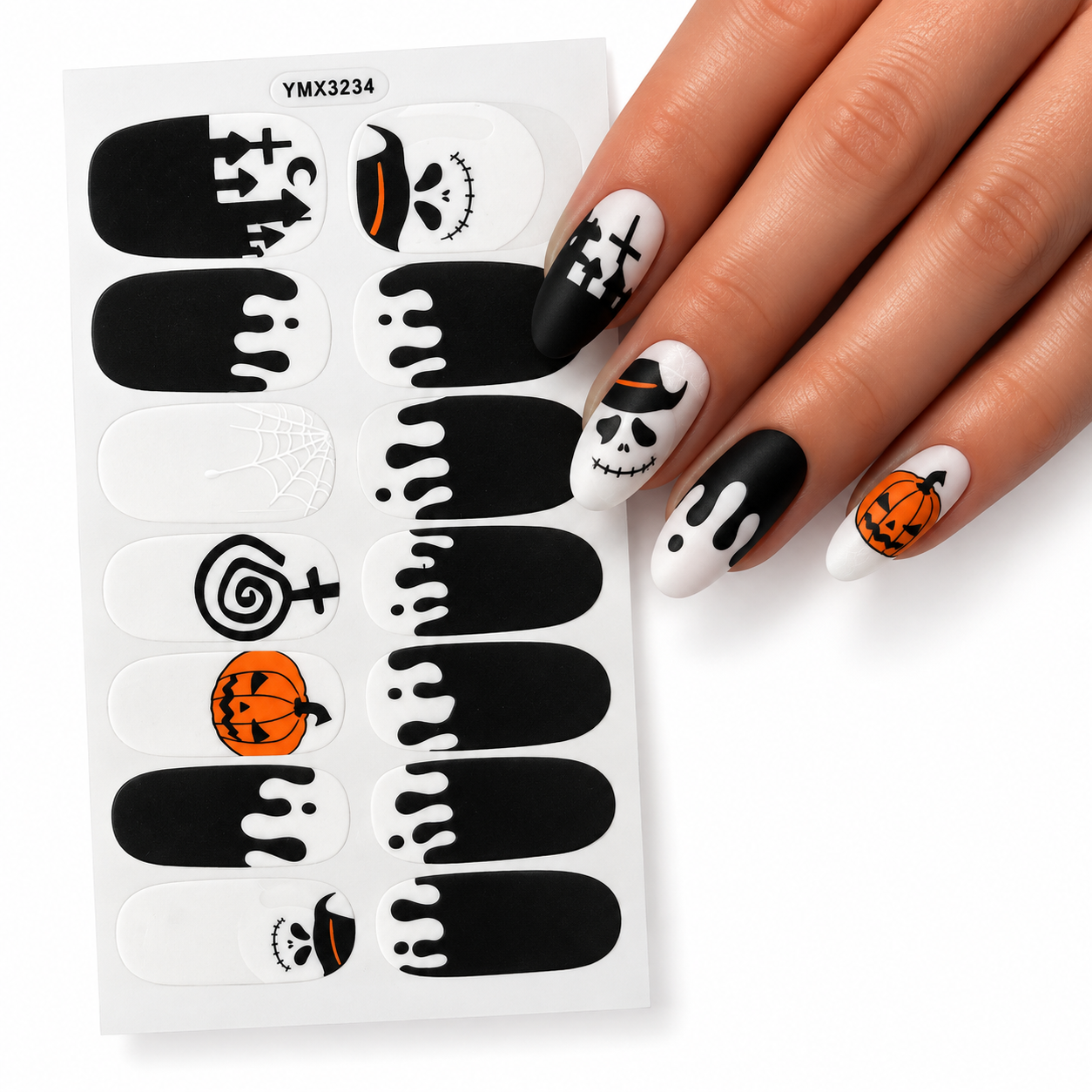 Spookytown | Nail Wraps | Nail Stickers | Nail Strips | Gel Nails | Nail Polish Wraps - Nailfordable