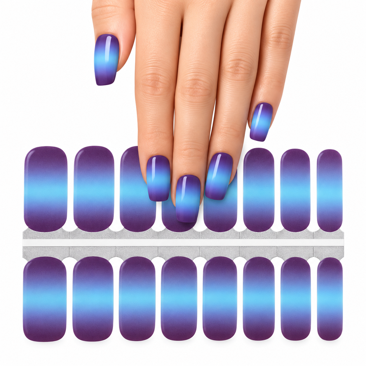 Blue sunset | Nail Wraps | Nail Stickers | Nail Strips | Gel Nails | Nail Polish Wraps - Nailfordable