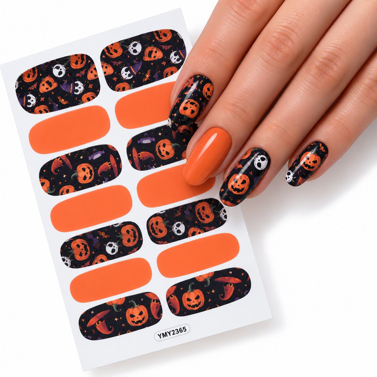 Pumpkin night | Nail Wraps | Nail Stickers | Nail Strips | Gel Nails | Nail Polish Wraps - Nailfordable