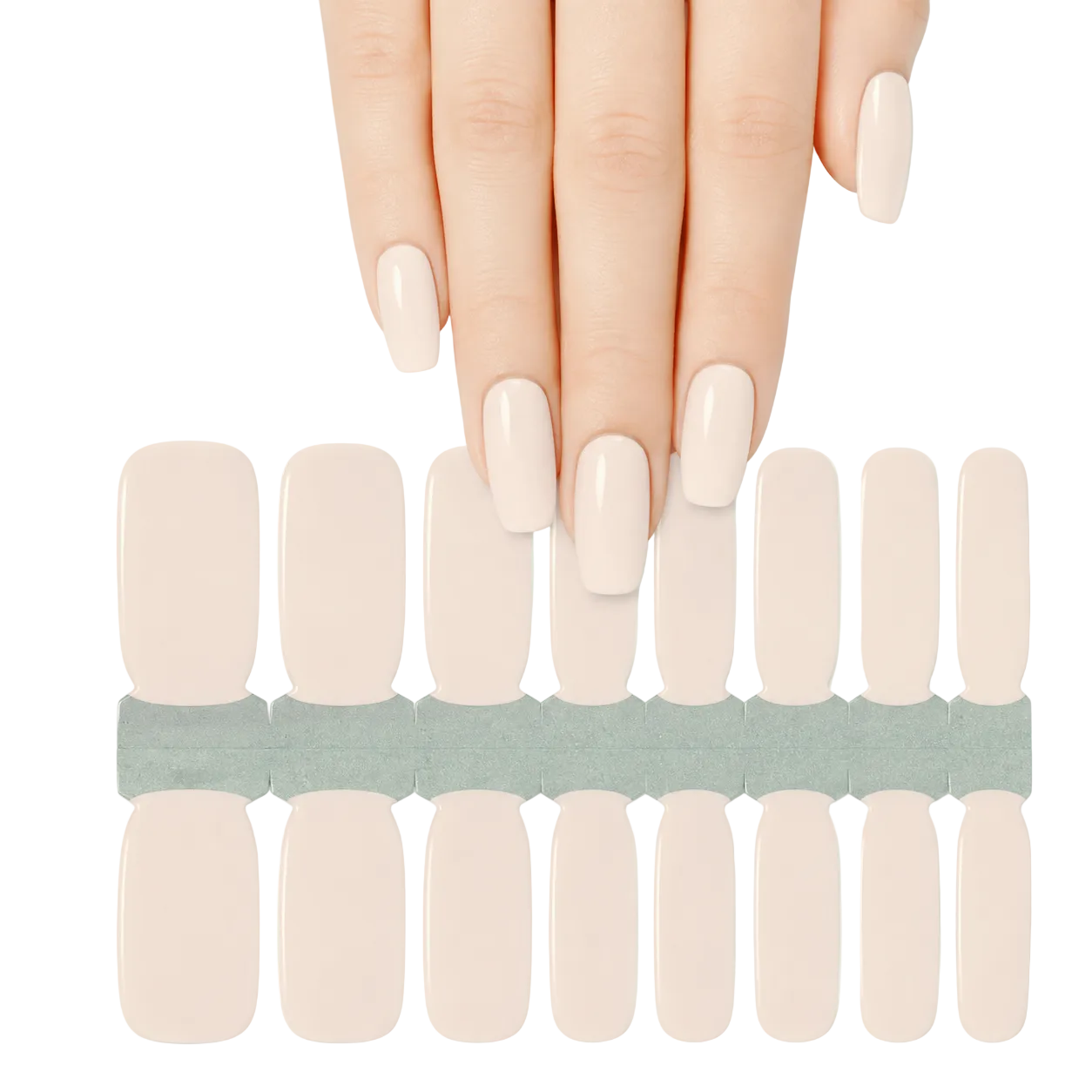 Pink cream | Nail Wraps | Nail Stickers | Nail Strips | Gel Nails | Nail Polish Wraps - Nailfordable