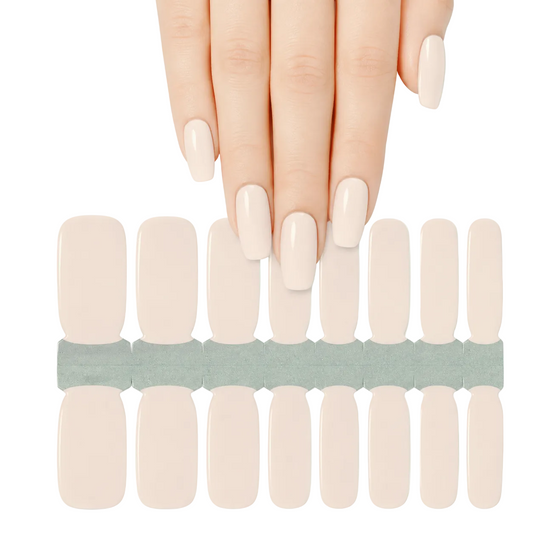 Pink cream | Nail Wraps | Nail Stickers | Nail Strips | Gel Nails | Nail Polish Wraps - Nailfordable