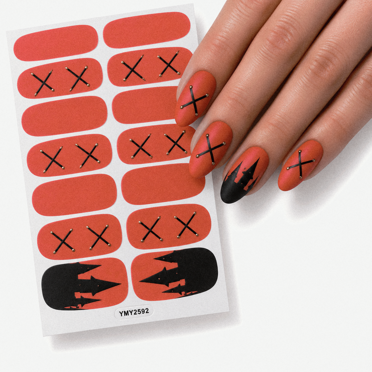 Halloween castle | Nail Wraps | Nail Stickers | Nail Strips | Gel Nails | Nail Polish Wraps - Nailfordable
