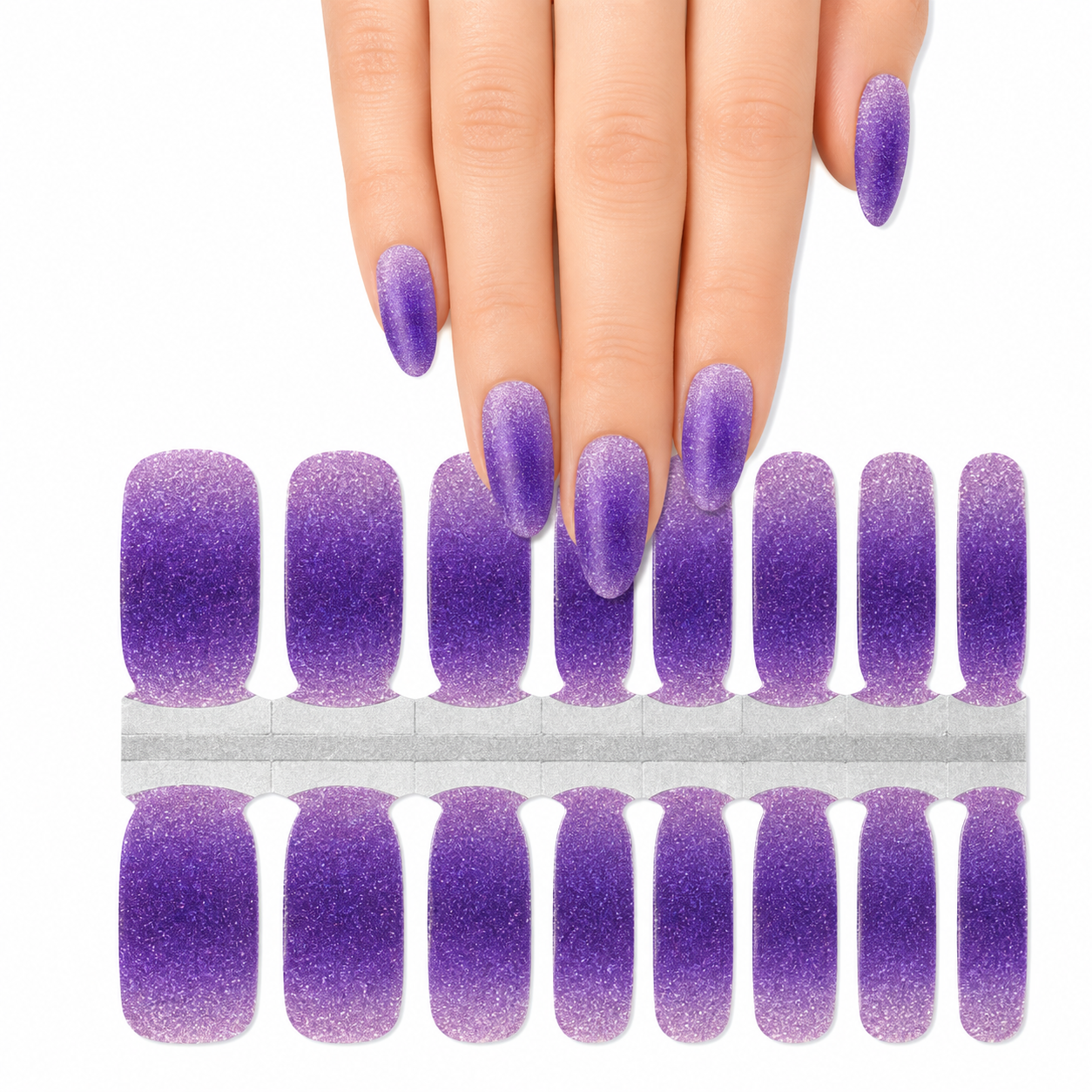Purple to Pink gradient | Nail Wraps | Nail Stickers | Nail Strips | Gel Nails | Nail Polish Wraps - Nailfordable