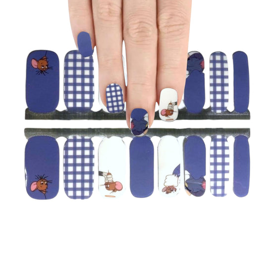 Tom & Jerry | Nail Wraps | Nail Stickers | Nail Strips | Gel Nails | Nail Polish Wraps - Nailfordable