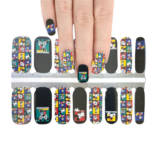 Disney - Mickey mouse portraits | Nail Wraps | Nail Stickers | Nail Strips | Gel Nails | Nail Polish Wraps - Nailfordable