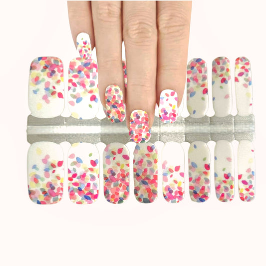 Colorful petals | Nail Wraps | Nail Stickers | Nail Strips | Gel Nails | Nail Polish Wraps - Nailfordable
