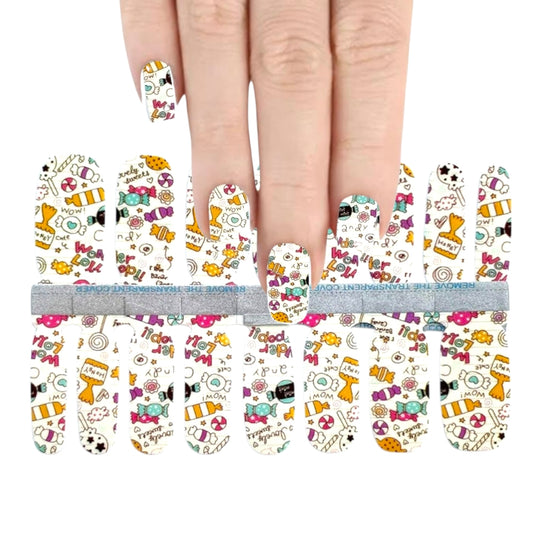 Candies | Nail Wraps | Nail Stickers | Nail Strips | Gel Nails | Nail Polish Wraps - Nailfordable