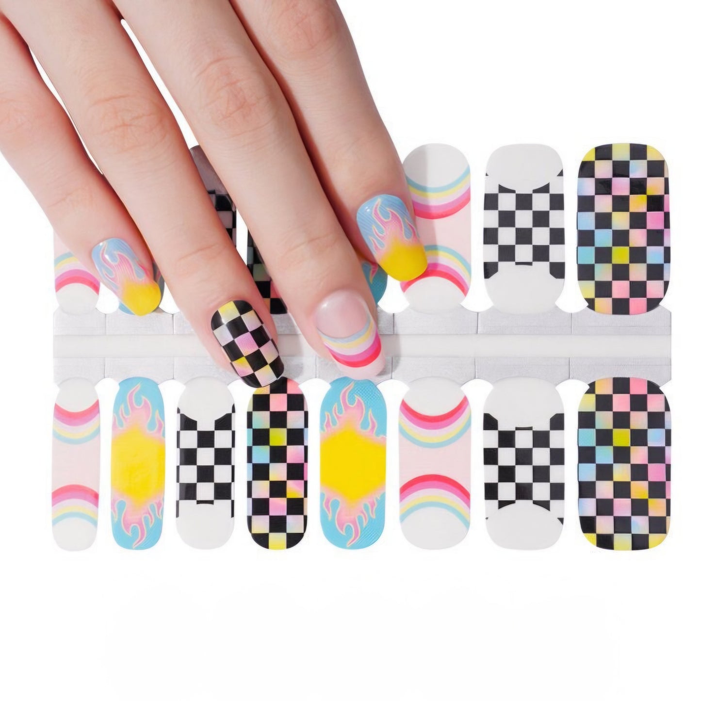 Finish Line | Nail Wraps | Nail Stickers | Nail Strips | Gel Nails | Nail Polish Wraps - Nailfordable