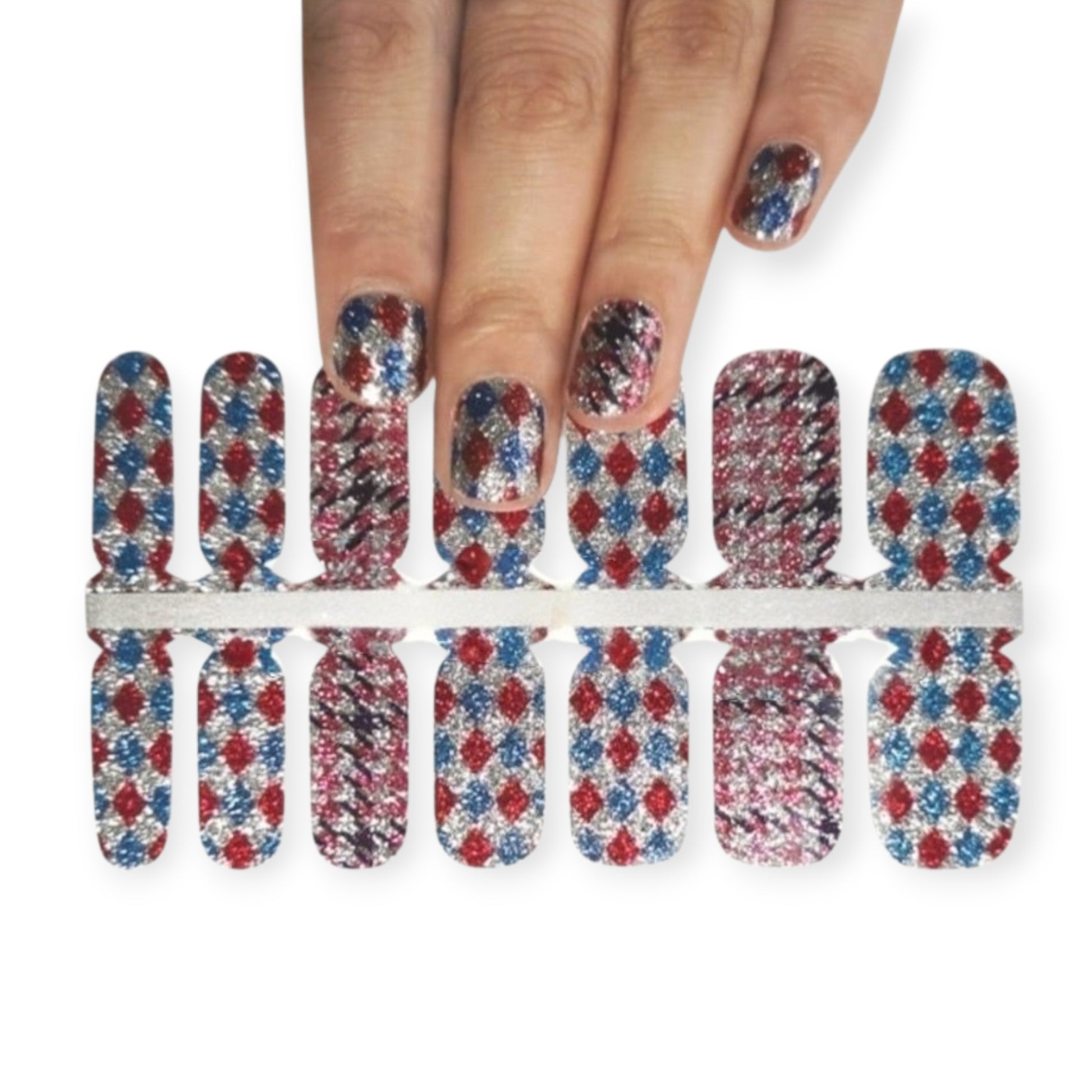 Harlequin | Nail Wraps | Nail Stickers | Nail Strips | Gel Nails | Nail Polish Wraps - Nailfordable