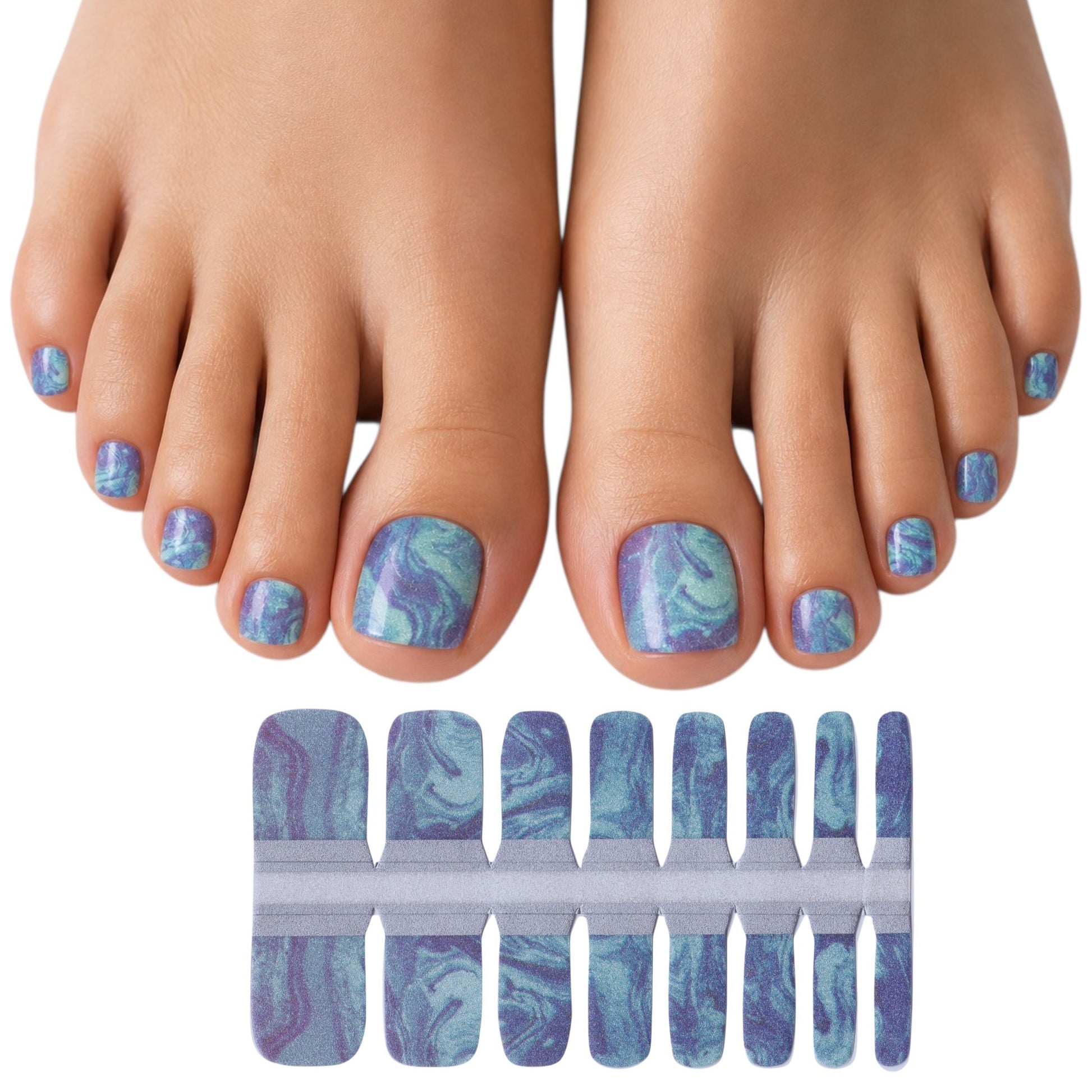 Blue lava | Nail Wraps | Nail Stickers | Nail Strips | Gel Nails | Nail Polish Wraps - Nailfordable