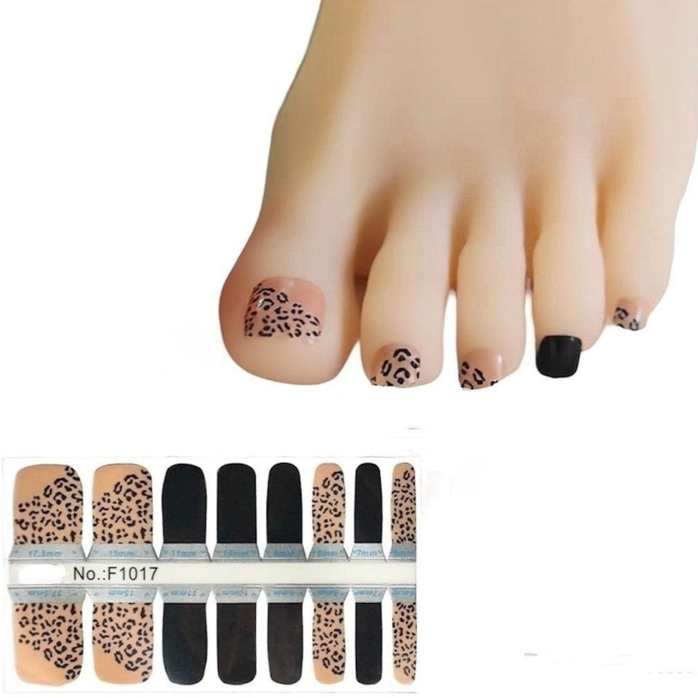 Nude Leopard print | Nail Wraps | Nail Stickers | Nail Strips | Gel Nails | Nail Polish Wraps - Nailfordable